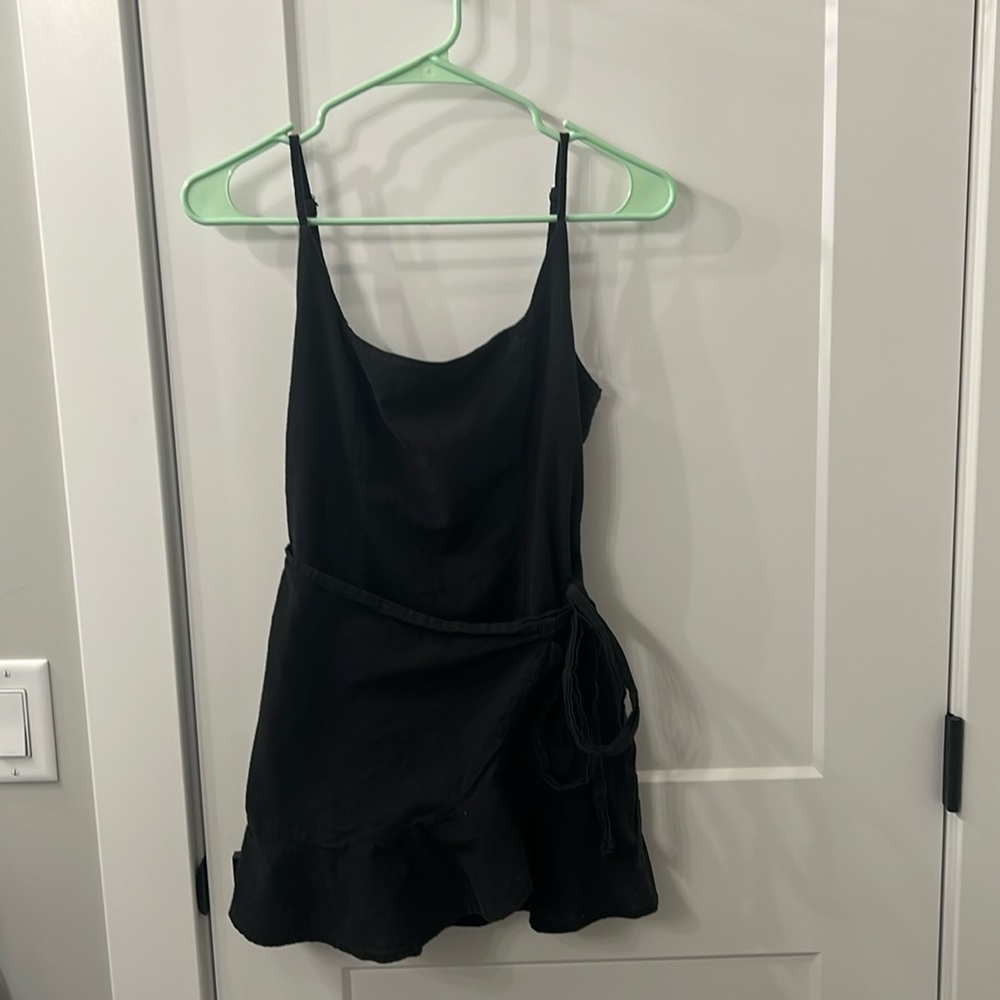 Black mini dress